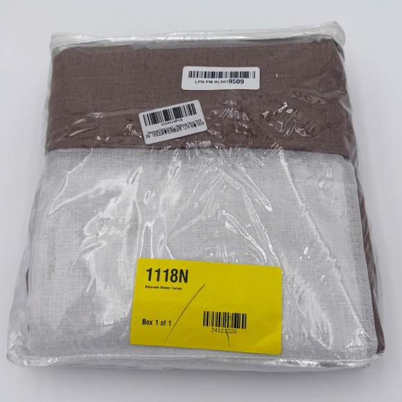 Naturoom Extra Long Shower Curtains 78” Tan Linen Shower Curtain with Liner Set - Picture 8 of 9